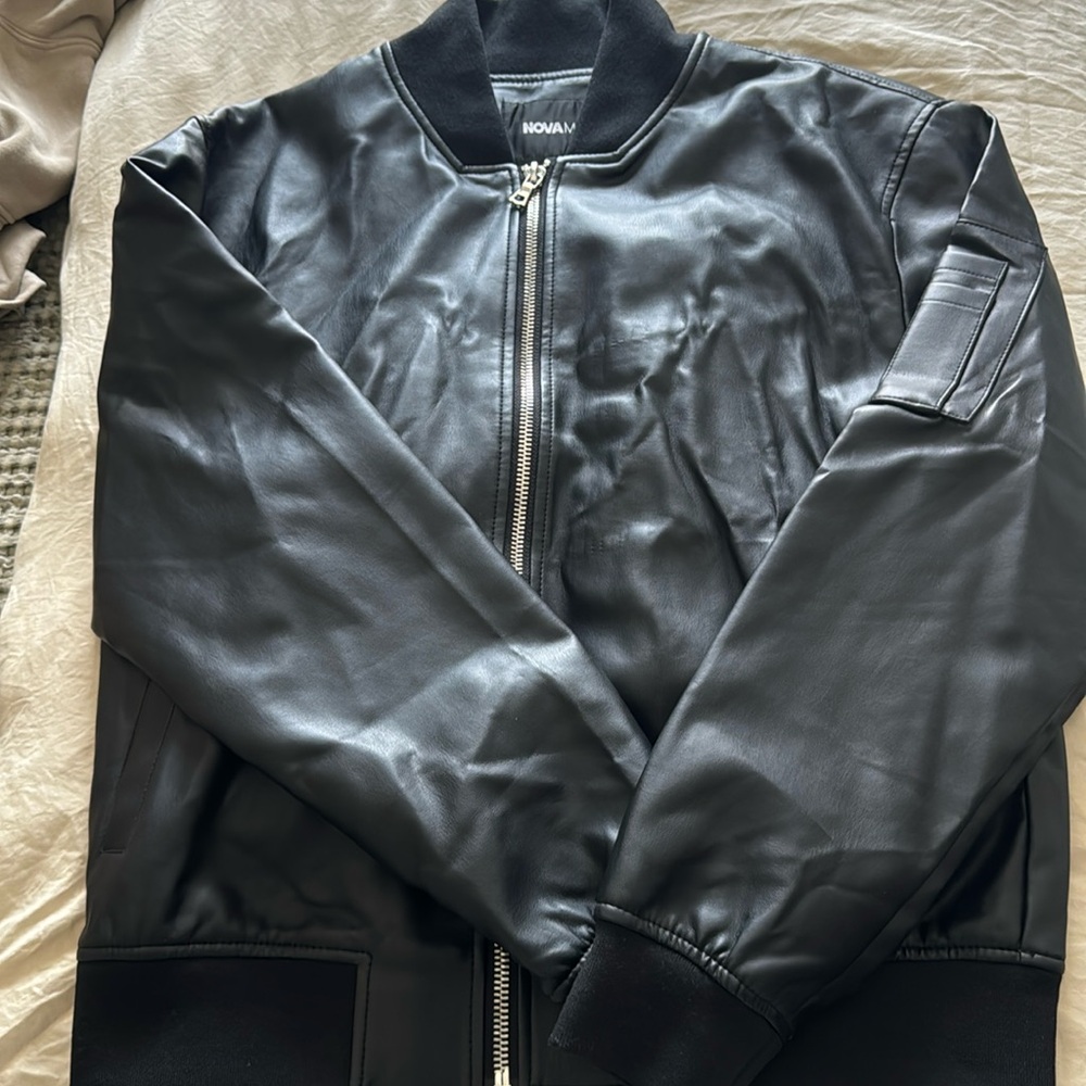 leather bomber